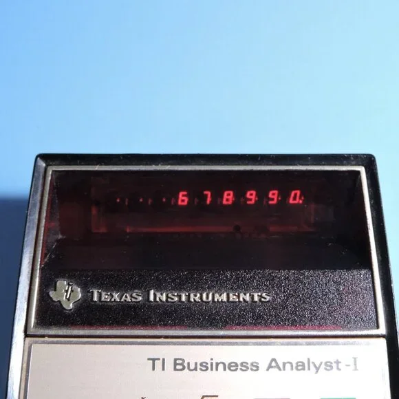 Vintage Texas Instruments Calculator Business Analyst - For Repair, Battery Dead - Picture 6 of 13